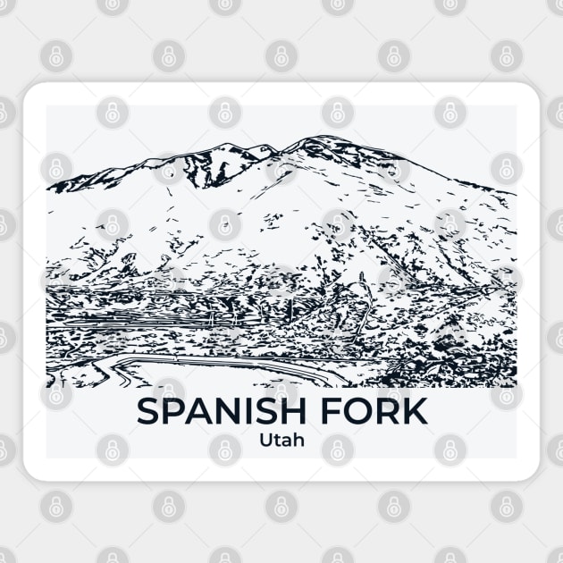 Spanish Fork - Utah Magnet by Lakeric